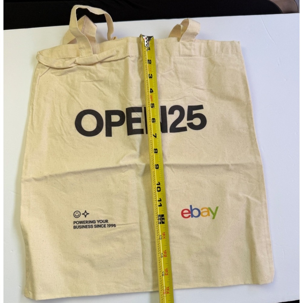 eBay Open 2025 Black Metal‎ Insulated 10" Thermos Bottle New Canvas Tote Bag - Picture 13 of 14